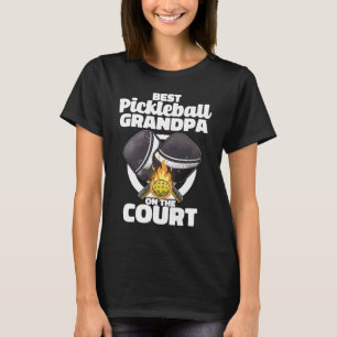 Best Pickleball Grandpa Paddle Pickleballer Lucky T Shirt