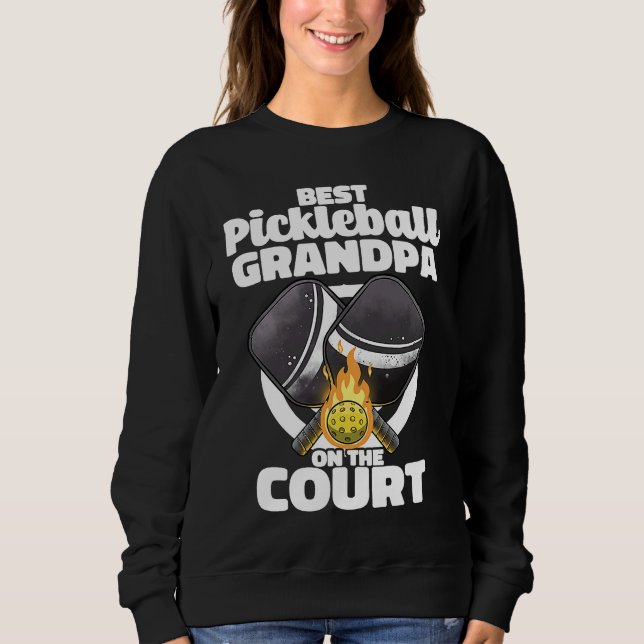 Best Pickleball Grandpa Paddle Pickleballer Lucky  T Shirt (Framsida)