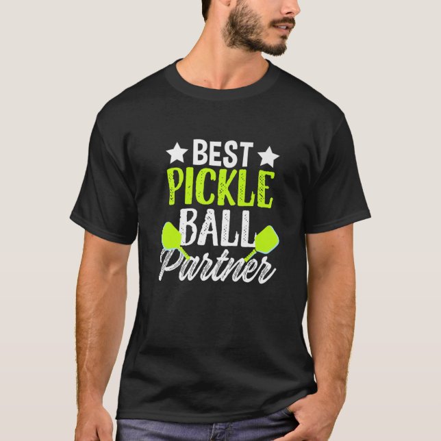 Best Pickleball Partner Sport Paddle Dink Bord Te T Shirt (Framsida)
