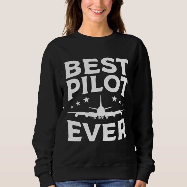 Best Pilot Ever Aviation Aviator T Shirt (Framsida)