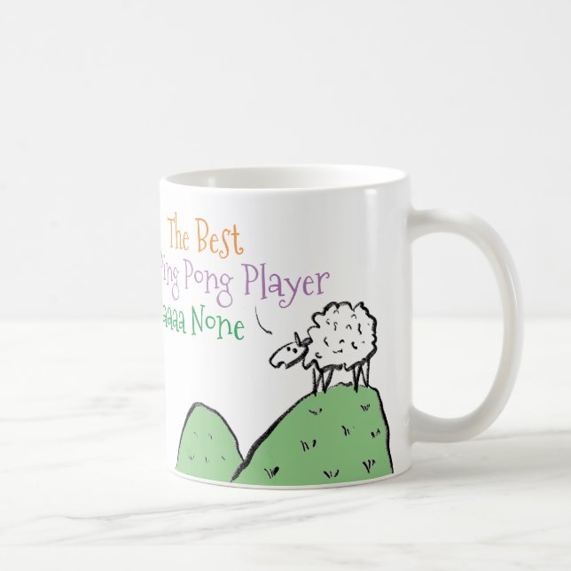 Best Ping Pong Player-kaffe Mugg (Höger)