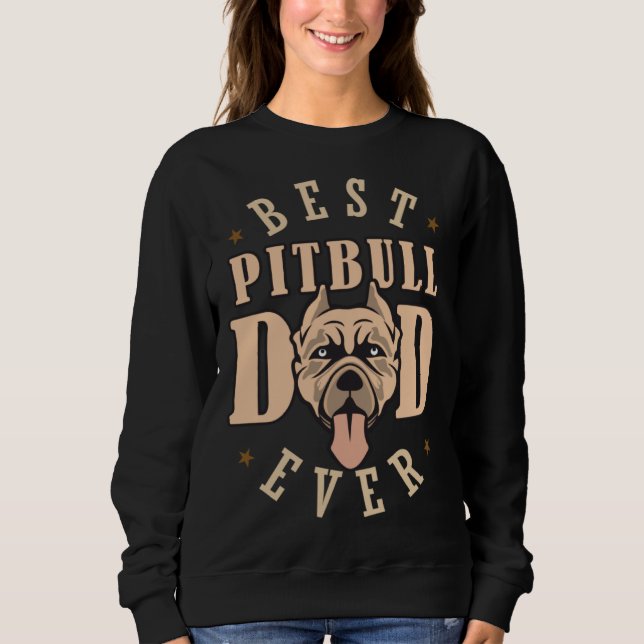 Best Pitbull Dad Ever Designs  Pitbull Dad T Shirt (Framsida)