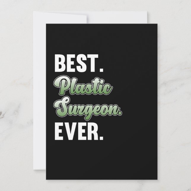 Best Plastic Surgeon Surgery Medical Doktor Graphi Tack Kort (Framsida)