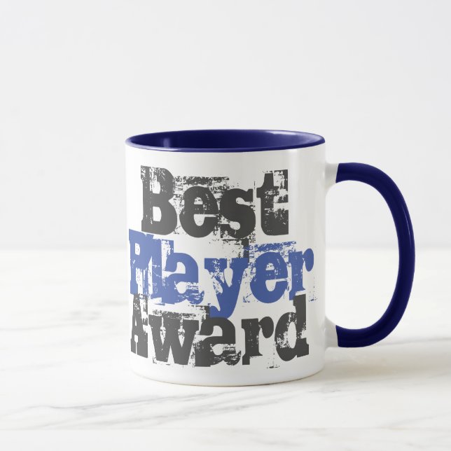 Best Player Award i Blue och Grått Mugg (Höger)