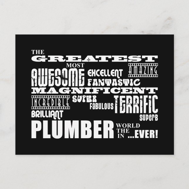 Best Plumbers : Greatest Plumber Vykort (Framsida)