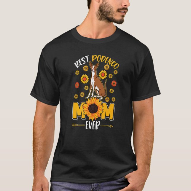 Best Podenco Mamma någonsin Ibizan Hound Podenco T Shirt (Framsida)