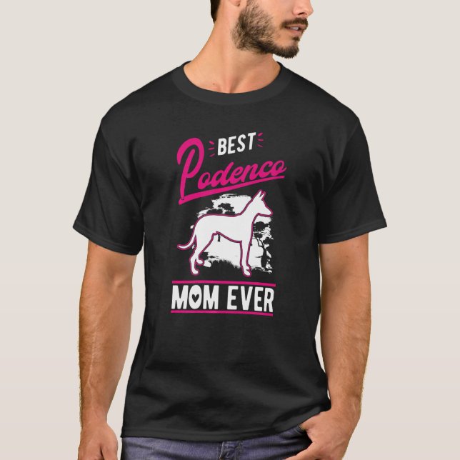 Best Podenco Mamma någonsin T Shirt (Framsida)