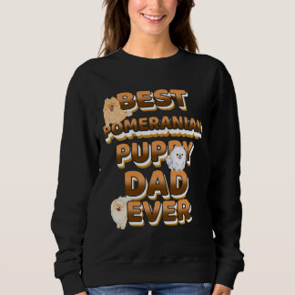 Best Pomeranian Dad Ever Golden Text T Shirt