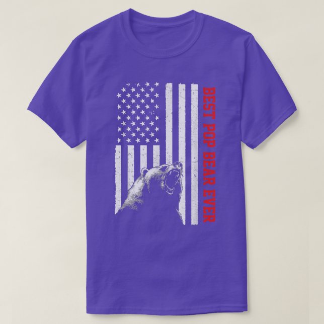Best Pop Bear någonsin Förenta staterna amerikansk T Shirt (Design framsida)