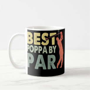 Best poppa by Par Fars dag Golf Gift Grandpa Kaffemugg