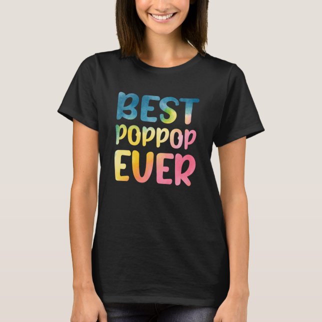 Best Poppop Ever Father's Day Poppop T Shirt (Framsida)