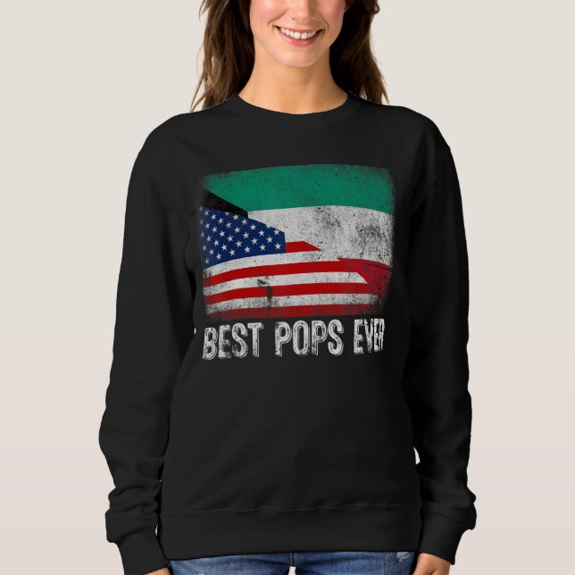 Best Pops All American Kuwait Flagga Graphic Far T Shirt (Framsida)