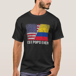Best Pops All Fars dag Colombia US Flagga T Shirt