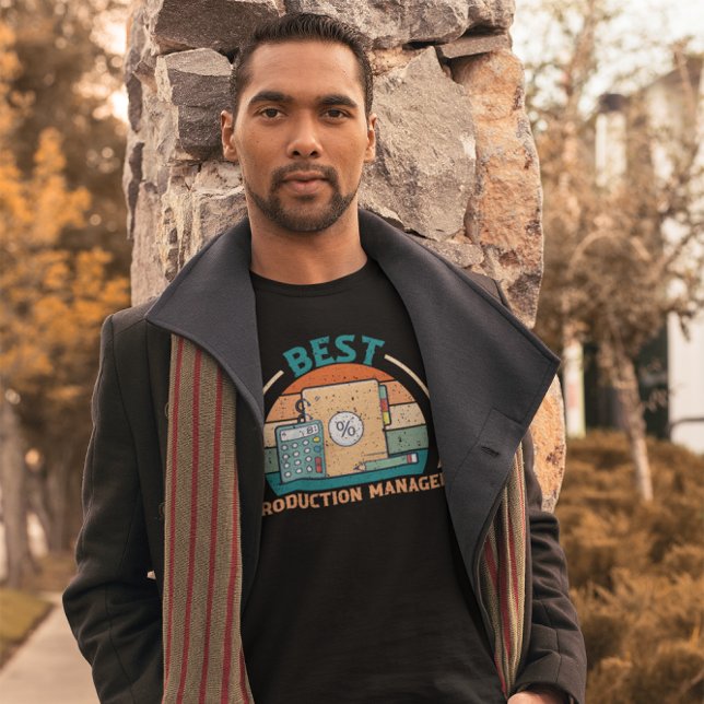 Best Production Manager - Retro UPM T Shirt (Skapare uppladdad)