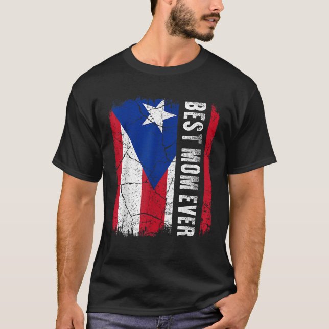 Best Puerto Rican Mamma Puerto Rico Mor T Shirt (Framsida)