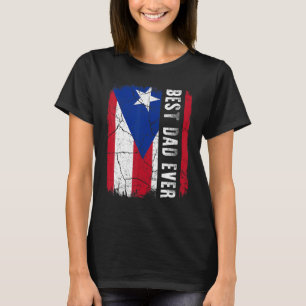 Best Puerto Rican Pappa någonsin Rico Flagga pappa T Shirt