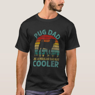 Best Pug Cooler Pappa ger Hund W T Shirt