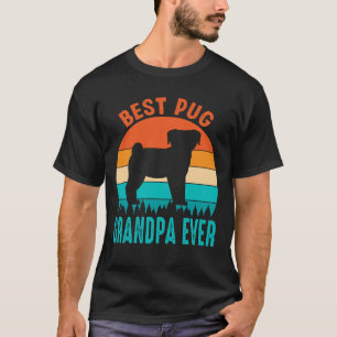 Best Pug GRANDPA EVER Vintage T Shirt