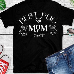 Best Pug Mamma Heart Hund Tass T-Shirt