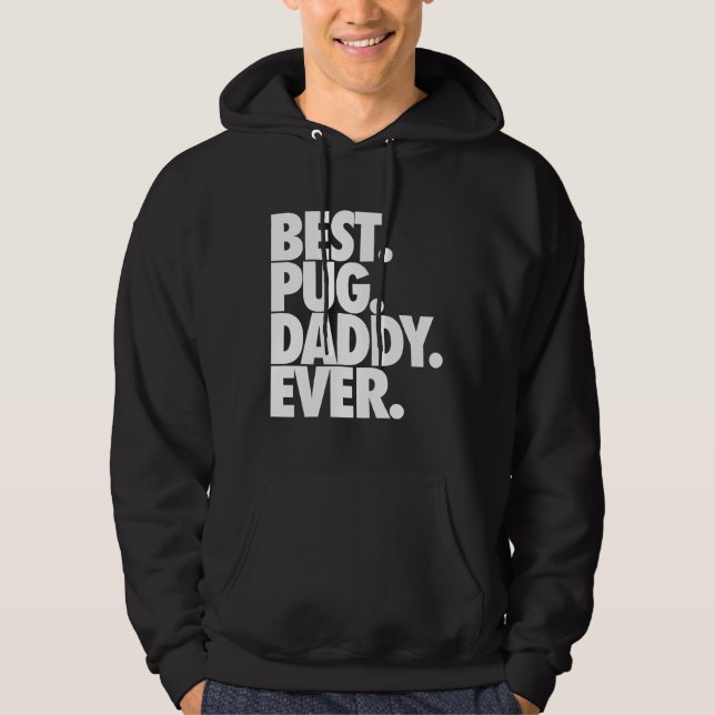 Best Pug Pappa nånsin - Hund Pug Far Gift Classic Hoodie (Framsida)