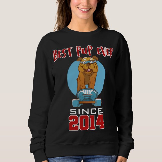 Best pup ever since 2014 t shirt (Framsida)