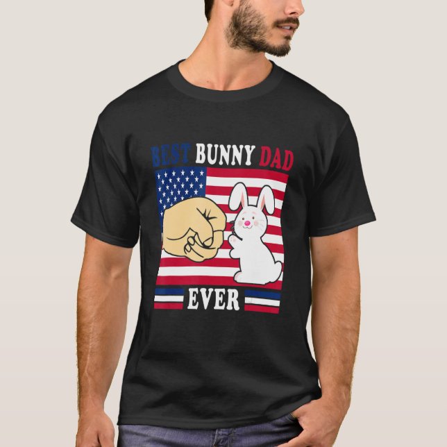 Best Rabbit Pappa Allny Bunny Costume Bunnies T Shirt (Framsida)