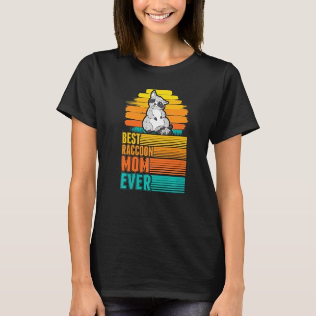 Best Raccoon Mamma någonsin T Shirt (Framsida)