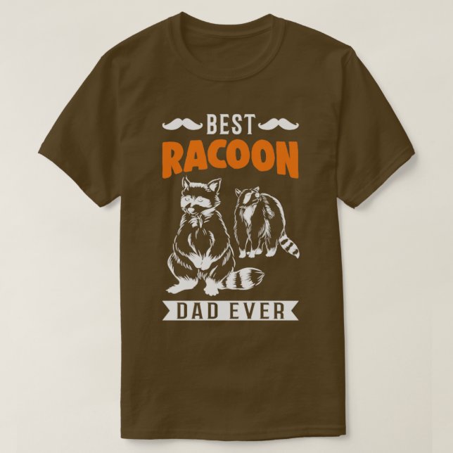 Best Racoon Pappa någonsin Raccoon T Shirt (Design framsida)