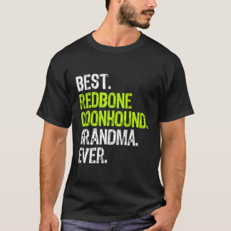 Best Redbone Coonhound Grandma All Hund älskare Gi T Shirt