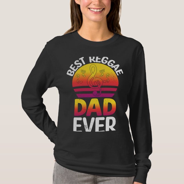 Best Reggae Dad Ever I Rasta I Rastafari I Jamaica T Shirt (Framsida)