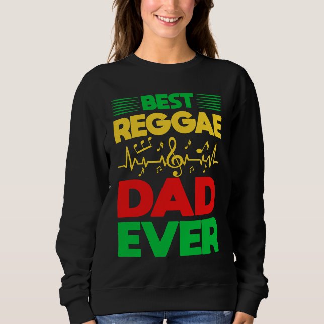 Best Reggae Dad Ever I Rasta I Rastafari I Jamaica T Shirt (Framsida)