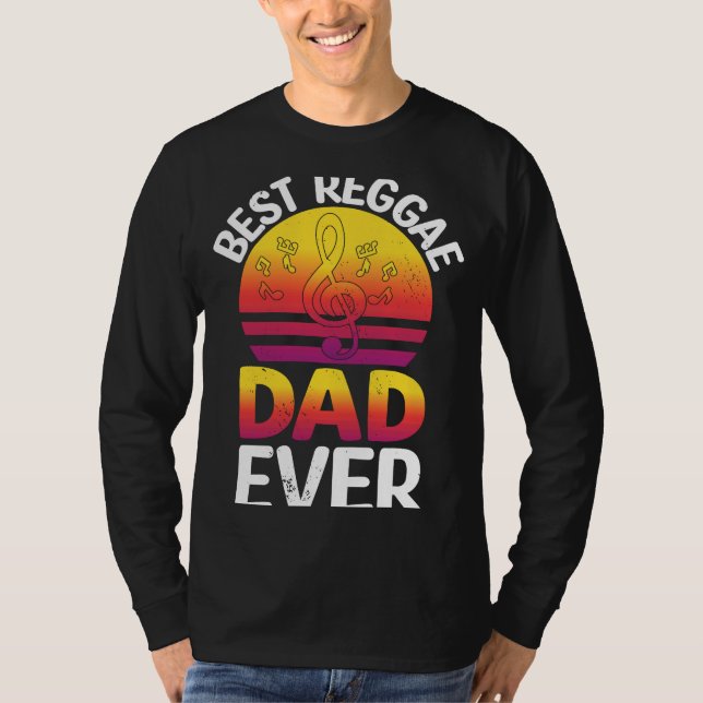 Best Reggae Dad Ever I Rasta I Rastafari I Jamaica T Shirt (Framsida)