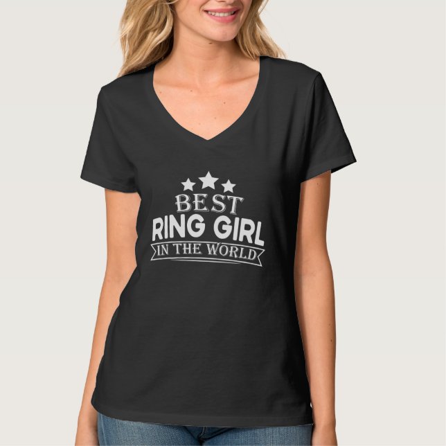 Best Ring Girl In The World T Shirt (Framsida)