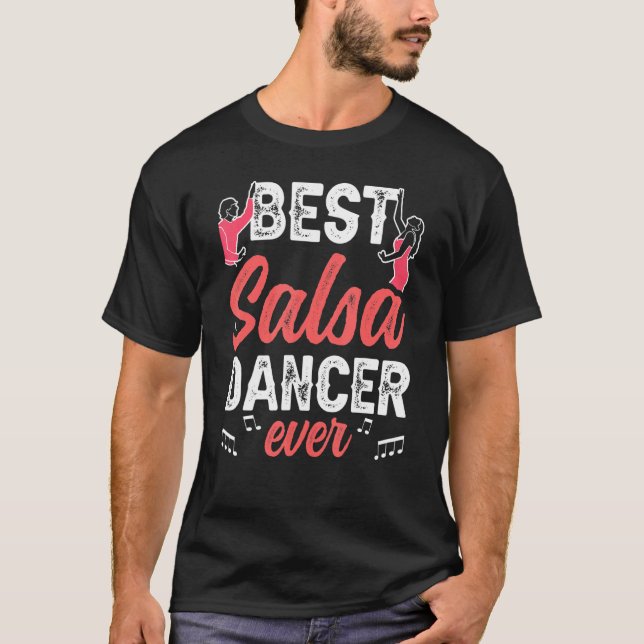 Best Salsa Dancer som dansar latindansare T Shirt (Framsida)