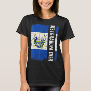 Best Salvador Moran Grandpa All El Salvador Flagga T Shirt