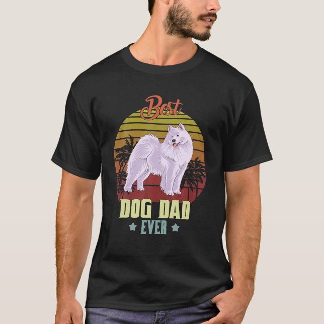 Best Samoyed Pappa nånsin Hund älskare Owner Funny T Shirt (Framsida)