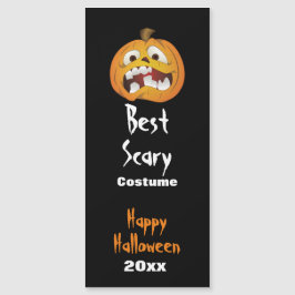 Best Scary Costume w/ Pumpkin Halloween Award Awar