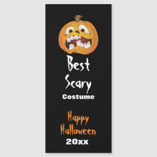 Best Scary Costume w/ Pumpkin Halloween Award Awar