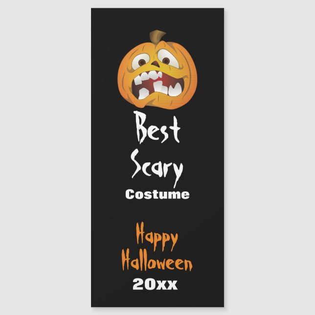 Best Scary Costume w/ Pumpkin Halloween Award Awar (Framsida)
