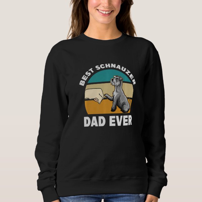 Best Schnauzer Dad Ever - Schnauzer Premium T Shirt (Framsida)