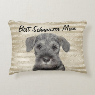 Best Schnauzer Mamma accent Pillow Prydnadskudde