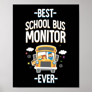 Best School Buss Monitor någonsin Poster