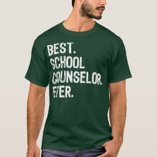 Best School Counselor nånsin Funny Gift-jul T Shirt
