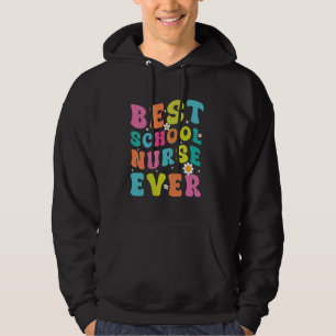Best School Nurse Aldrig Groovy Back to school Nur Hoodie