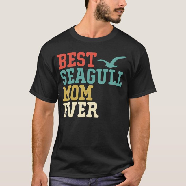 Best SEAGULL Mom Ever  Vintage Retro T Shirt (Framsida)
