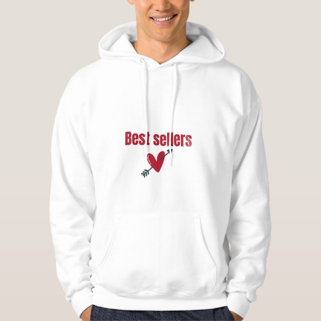 Best Sellers Valentine Heart Arrow T-Shirt Hoodie (Framsida)