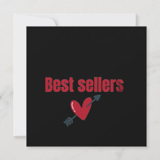 Best Sellers Valentine Heart Arrow T-Shirt Inbjudningar