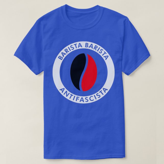 Best Selling Barista Antifascista Merchandise T Shirt (Design framsida)