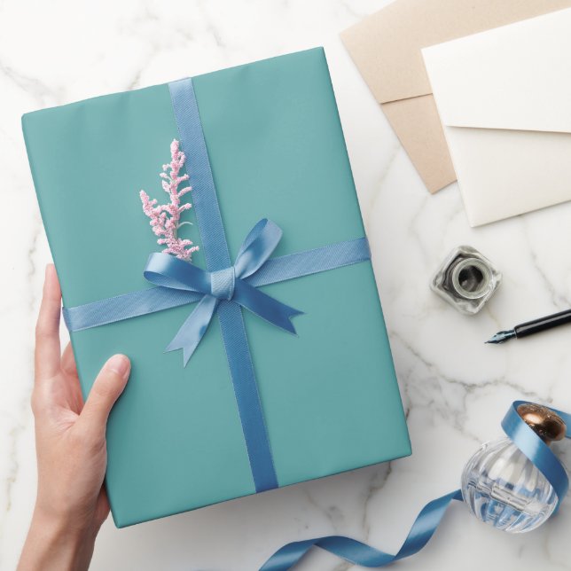 Best selling Deep Aquamarine Wrapping Paper Presentpapper (Gifting)