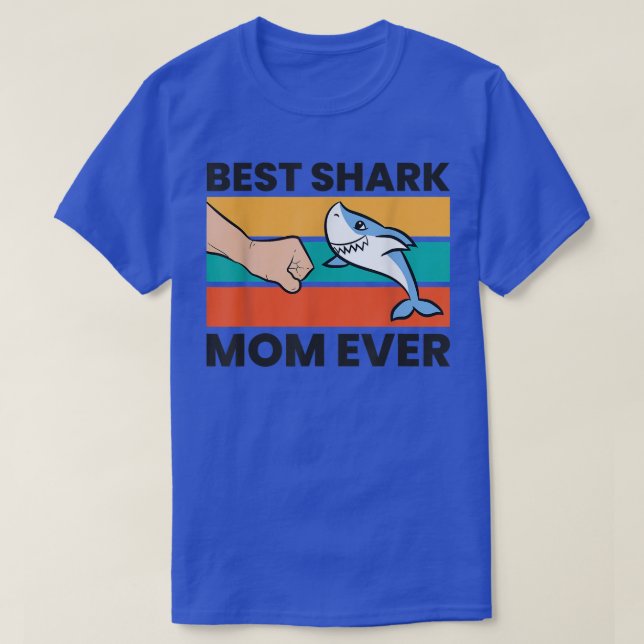 Best Shark Mamma någonsin T Shirt (Design framsida)
